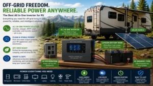 Best all in one inverter for rv off grid system with solar panels and lithium battery bank