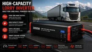 High-capacity lorry inverter designed for long-haul trucks and heavy-duty power needs