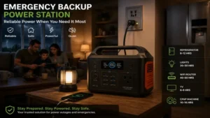 Portable power stations hub providing reliable emergency backup power for homes during outages