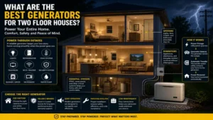what are the best generators for two floor houses generator powering lights and essential appliances in a two-story house