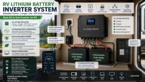 rv lithium battery inverter system designed for reliable off grid travel power