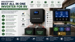 high efficiency best all in one inverter for rv with smart energy management display