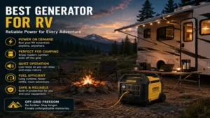 Best generator for rv providing electricity during an off-grid camping trip
