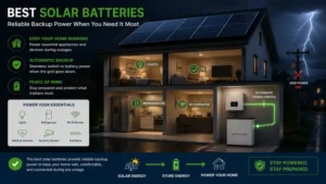 best solar batteries providing reliable home backup power during grid outages and emergencies
