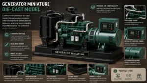 generator miniature die-cast model featuring premium materials and authentic industrial finish