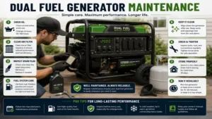 Maintenance routine for a best dual fuel generator to ensure long-term performance and reliability