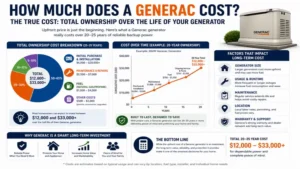 how much does a generac cost over its lifetime including installation maintenance fuel and ownership expenses