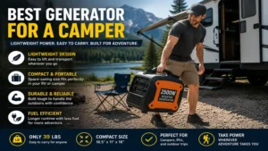best generator for a camper with a lightweight design for easy carrying and storage