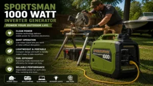 sportsman 1000 watt inverter generator supporting outdoor work, recreation, and portable energy needs
