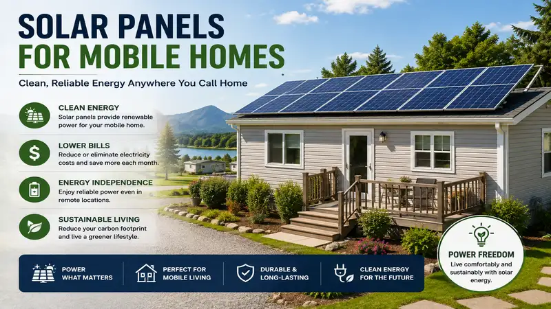 solar panels for mobile homes providing clean energy for everyday living