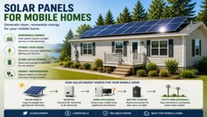 solar panels for mobile homes generating renewable energy for household use