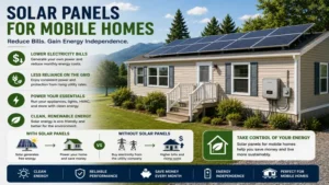 solar panels for mobile homes helping reduce reliance on grid electricity