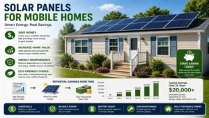 solar panels for mobile homes designed to support energy savings